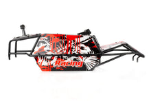 Rovan Black Steel GT Sand Rail Baja Roll Cage w/ Painted Red Panels, LED Light Bar & Spare Tyre Mount #8523111