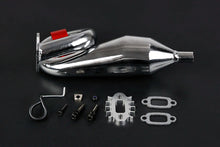 Rovan Chrome Silenced Exhaust w/ Red Metal Mounted Clamp #855621