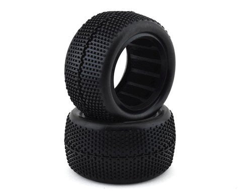 Raw Speed SuperMini 1/10 Buggy Rear Tire - Soft with Grey Open Cell Insert 2pc #RS100309SG