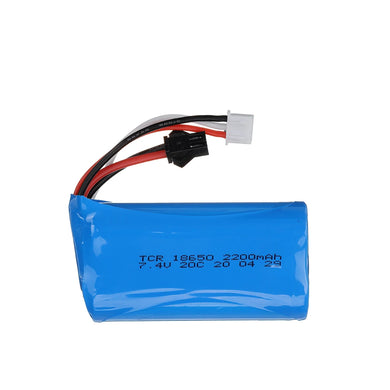 7.4V 2200mAh Li-ion Battery 18650 for wltoys 18301 18302 18311 18312 104310 104311 MN99S D90 Q1 Huina1592 #18650-2200