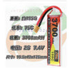 ZOP POWER 1PCS 100C 7.4V 3700mAh 2S LiPo Battery With XT60 Plug #ZOP3700