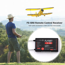 FlySky FS-SR8 2.4GHz 8CH ANT Mini RC Receiver Compatible FS-ST8 Radio Transmitter #FS-SR8
