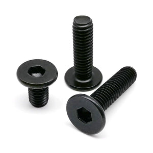 M5 Black 304 Stainless Steel Allen Hexagon Ultrathin Head Bolt Hex Socket Ultra Thin Flat Wafer Head Screw #M5X20FLATHEAD