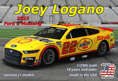 Salvinos J R 1/24 Team Penske 2023 Joey Logano Ford Mustang Primary Plastic Model Kit #SJR-38243