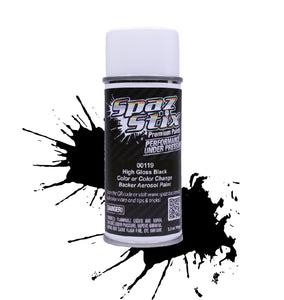 SPAZSTIX High Gloss Black / Backer Paint Aerosol 3.5oz #SZX00119