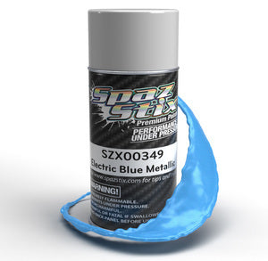 SPAZSTIX Electric Blue Metallic Aerosol Paint, 3.5oz Can #SZX00349