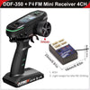 DUMBORC DDF-350 10CH 10 Channel Transmitter with Receiver P6DC 2.4G Digital Radio Remote Controller Metal Handle #M2 RC P6DC