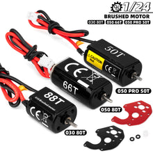 RC Brushed Motor 050 50T High Torque with Motor Mount for 1/24 RC CRAWLER #50TBRUSHED124