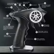 TX4 2.4GHz 4CH Radio System Transmitter Controller Remote Control w/ Receiver For RC Car Boat #TX4