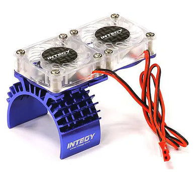 Blue Motor Heatsink w/ Twin Cooling Fan for Traxxas #T8534BLUE