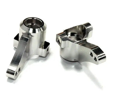 Billet Machined Steering Knuckles (2) for HPI 1/10 Bullet MT & Bullet ST #T8698SILVER