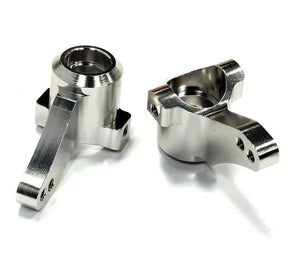 Billet Machined Steering Knuckles (2) for HPI 1/10 Bullet MT & Bullet ST #T8698SILVER