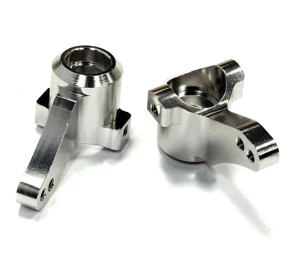 Billet Machined Steering Knuckles (2) for HPI 1/10 Bullet MT & Bullet ST #T8698SILVER