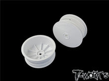 TWORKS 2.2" 12mm Hex 4WD Front Wheel White( For B64/B74/YZ4-SF ) #TE-218-BW-8
