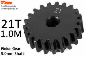 TEAM MAGIC Pinoion gear M1 for 5mm shaft 21T #TMK6602-21