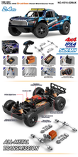 Tornado RC 1/16 brushless 4WD RTR Short course 2.4g 52KM V2 2026 #TRC-16-82MAX