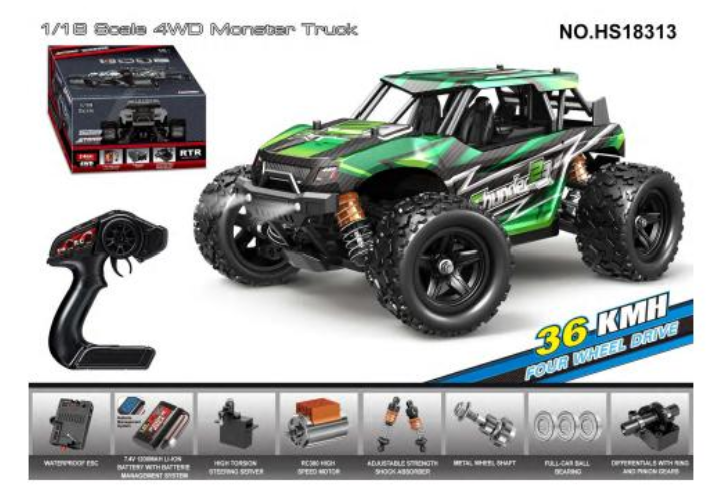 TORNADO RC Thunder 1/18 4WD RTR High speed truck 2.4g 35KM 20 Minute runtime #TRC-18313