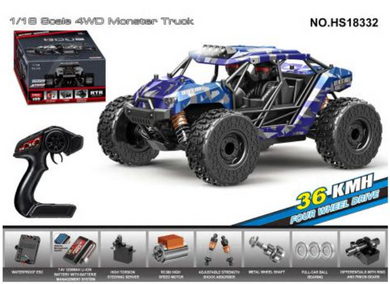 Tornado RC 1/18 4WD RTR High speed truck 2.4g 35KM 20 Minute runtime #TRC-18332