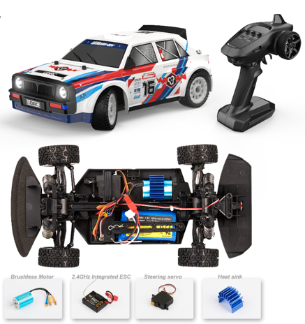 UDI 1:16 2.4G Brushless High Speed Car, 3 Speed mode, Adjustable Electronic stability control, Drift & circuit tyres included #UD1603-PRO