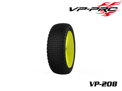 VP PRO VP-208U Cactus Evo M3 Premounted Yellow Rim for 1 /10 Buggy 2WD Front Tire #VP-208U-M3-RY