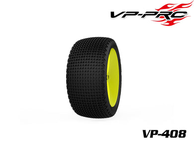 VP PRO VP-408U Cactus Evo M3 Premounted Yellow Rim for 1 /10 Buggy 2WD & 4WD Rear Tire 2pcs #VP-408U-M3-RY