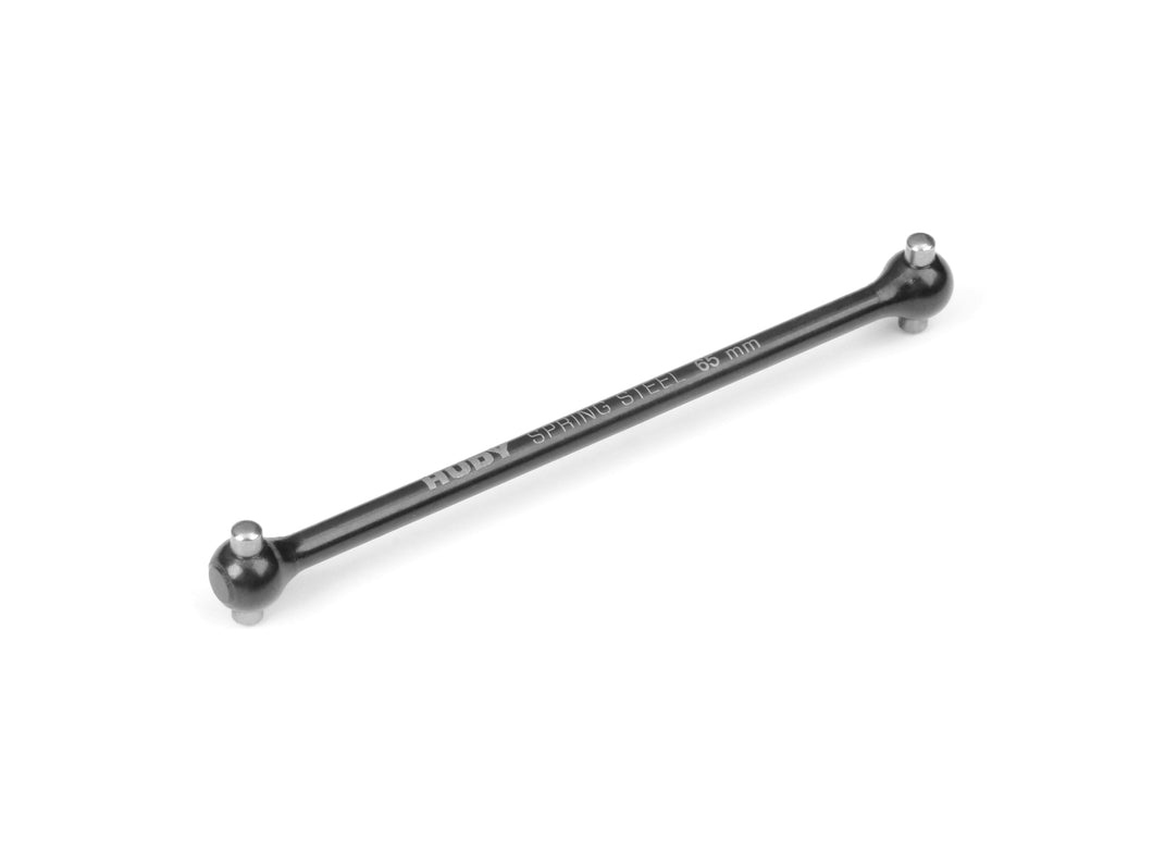 XRAY CENTRAL DOGBONE DRIVE SHAFT 65MM - HUDY SPRING STEEL™ #XY365436