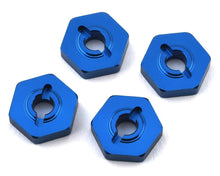 Team Associated Factory Team Reflex 14B/14T Aluminum Wheel Hexes (Blue) (4) #21562