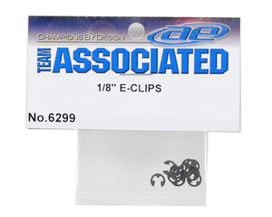 Team Associated E-Clips (10): 1/8 Shaft #6299