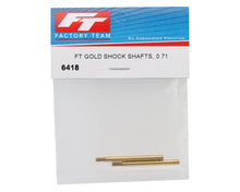 Team Associated RC10 Factory Team 0.71 Gold Shock Shafts (2) #6418