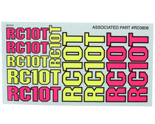 Team Associated RC10T Classic Decal Sheets (2) #ASC7860