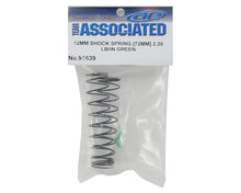 Team Associated 12mm Rear Shock Spring (2) (Green/2.20lbs) (72mm Long) #91639