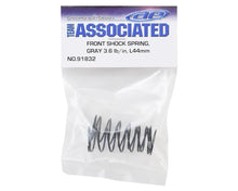 Team Associated 12mm Front Shock Spring (2) (Gray/3.60lbs) (44mm long) #91832