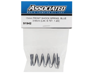 Team Associated 13mm Front Shock Spring (Blue/3.6lbs) (44mm) #91942