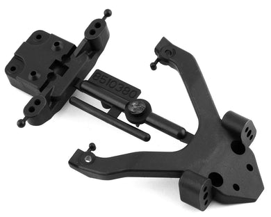 Team Associated B6.4/B6.4D Factory Team Top Plate & Ball Stud Mount (Carbon) #91972