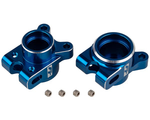 Team Associated RC10B7 Factory Team Aluminum Rear Hub Set (Blue) (2) #92471