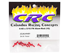 CRC 4-40x5/16" Aluminum Flat Head Screw (10) #CLN1451