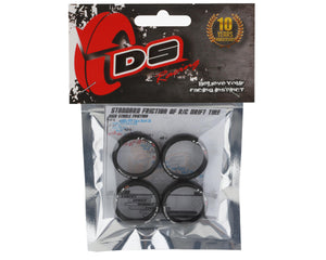 DS Racing Mini-Z 8.5mm Front & 11mm Rear Drift Tires (22mm) (LF-4) #DSC-MI22L-LF4SNW