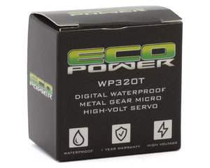 EcoPower WP320T Digital Waterproof Metal Gear Mini Servo (High Torque) w/Aluminum Clamping Horn for 1/16 Traxxas™ Vehicles #ECP-320T