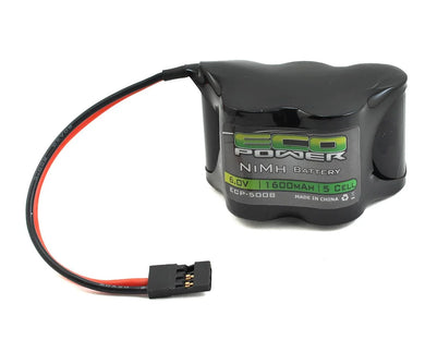 EcoPower 5-Cell NiMH 2/3A Hump Receiver Battery Pack (6.0V/1600mAh) #ECP-5008
