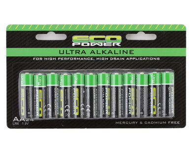 EcoPower Ultra Alkaline AA Batteries (24) (Mercury & Cadmium Free) #ECP-5062