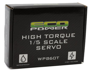 EcoPower WP860T 1/5 Scale Waterproof Metal Gear Servo for Large Scale ARRMA™, Axial™, HPI™, Losi™ & others #ECP-860T