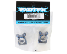 Exotek Team Associated RC10B74.2 Aluminum Rear Hub Set (Black/Blue) (2) #EXO2178