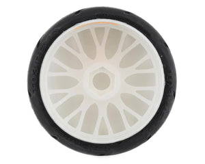 GRP Tires GT - TO3 Revo Belted Pre-Mounted 1/8 Buggy Tires (White) (2) (XB3) w/FLEX Wheel #GRPGTH03-XB3