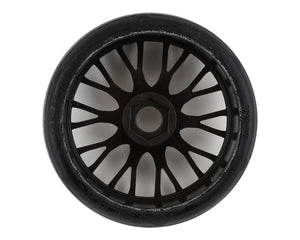 GRP Tires GT - TO4 Slick Belted Pre-Mounted 1/8 Buggy Tires (Black) (2) (XB3) w/FLEX Wheel #GRPGTX04-XB3