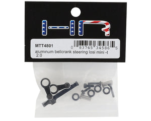 Hot Racing Losi Mini-T 2.0/Mini-B Aluminum Steering Bellcrank (Black) #HRAMTT4801