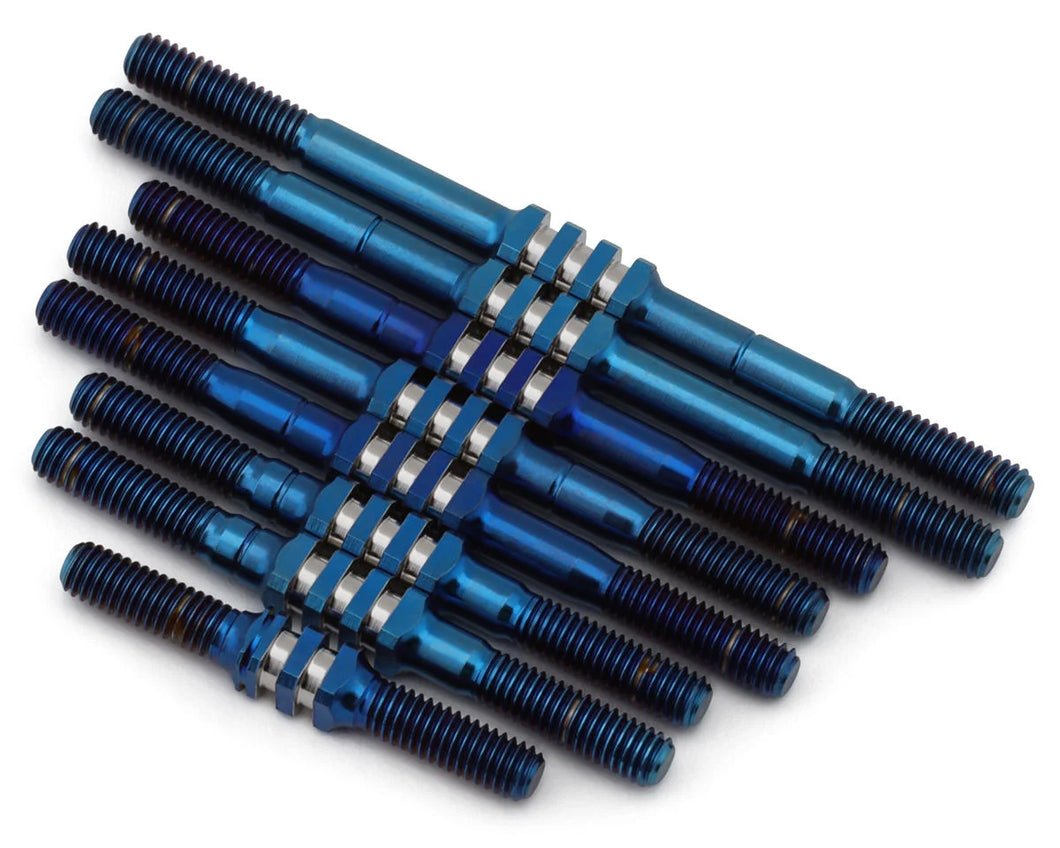 JConcepts RC10 Worlds Fin Titanium Turnbuckle Set (Blue) (8) #JCO2229-1