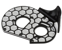 JConcepts RC10 Aluminum Rear Motor Plate Honeycomb (Black) #JCO2319-2