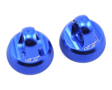 JConcepts Fin Aluminum 12mm V2 Shock Cap (Blue) (2) #JCO2490-1