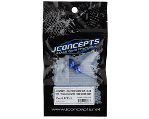 JConcepts Team Associated Fin Aluminum 13mm Shock Cap (Blue) (2) #JCO2701-1
