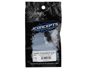 JConcepts Team Associated Fin Aluminum 13mm Shock Cap (Black) (2) #2701-2